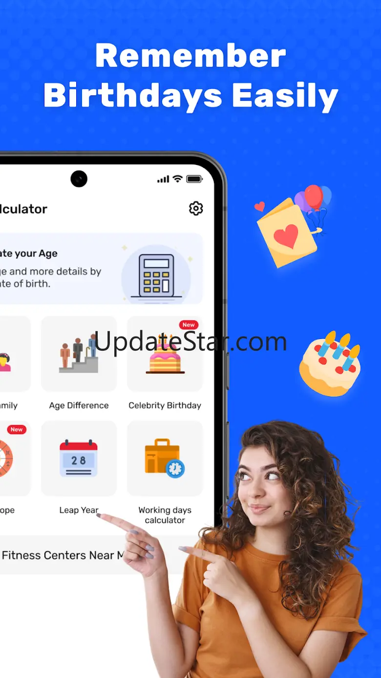 Age Calculator- Date of Birth 1.1.2