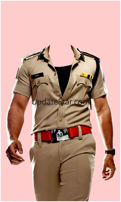 Men Police Uniform Photo Suit 1.7