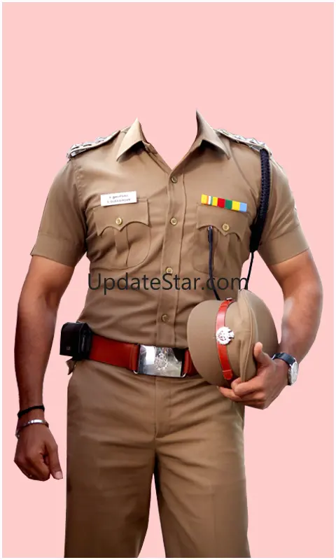Men Police Uniform Photo Suit 1.7