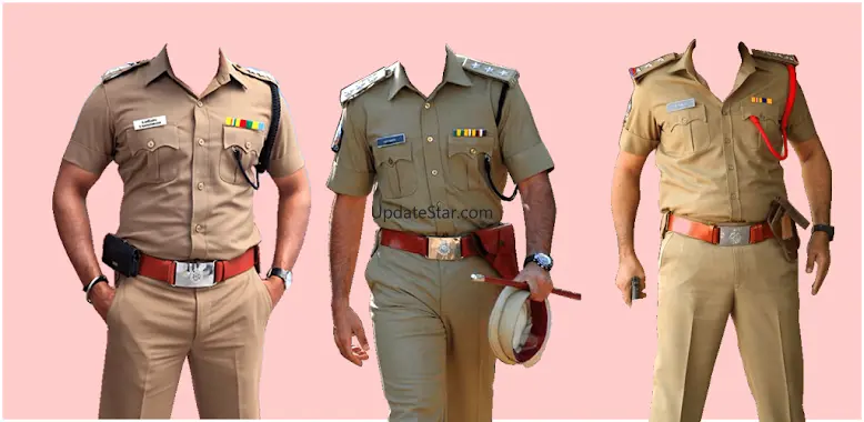 Men Police Uniform Photo Suit 1.7