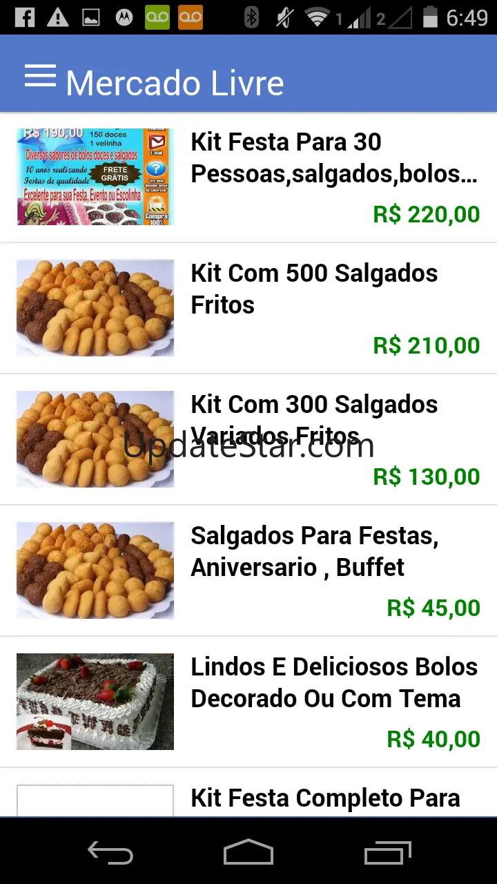 100 salgados