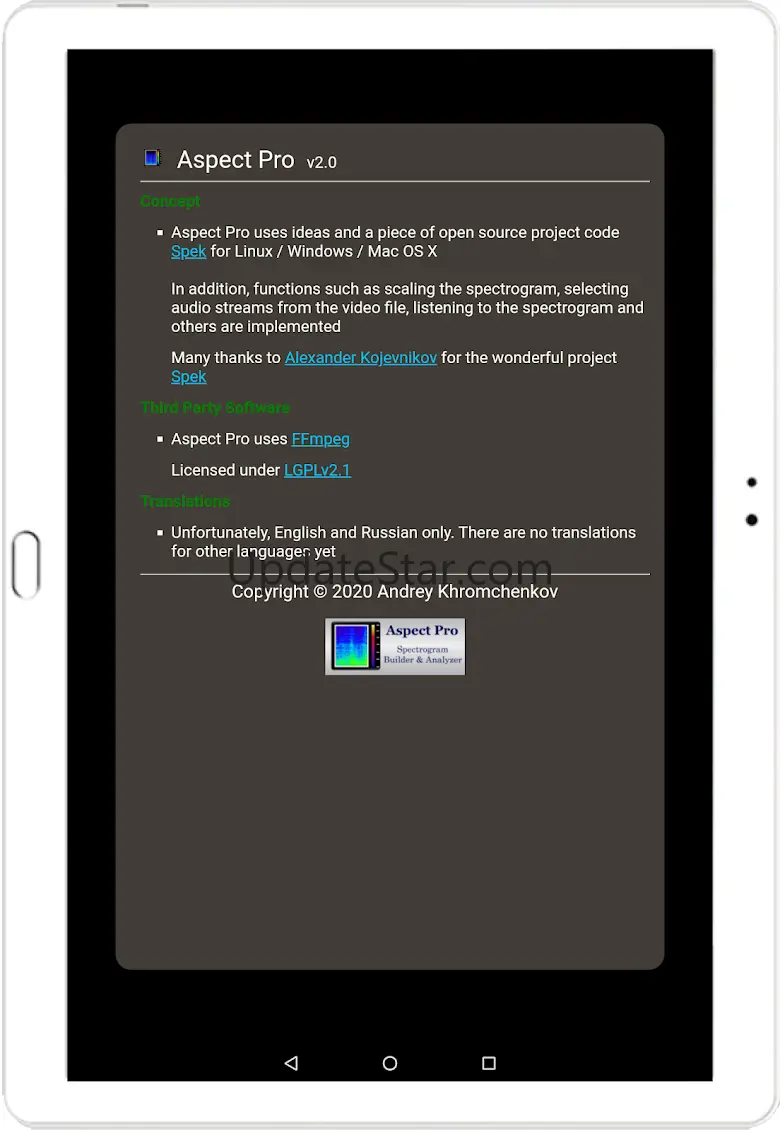 Aspect Pro - Spectrogram Analy 2.3.21093