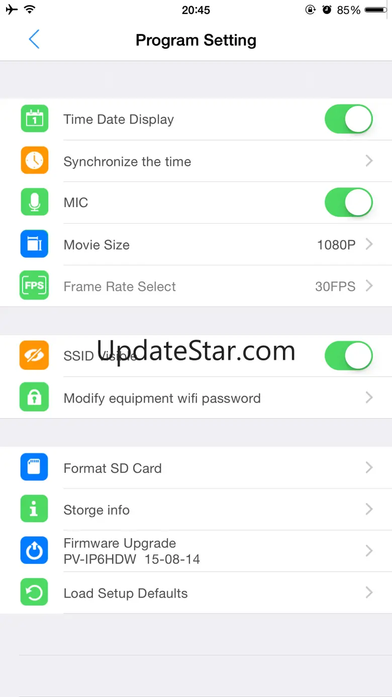 PV CAM WiFi 1.2.5