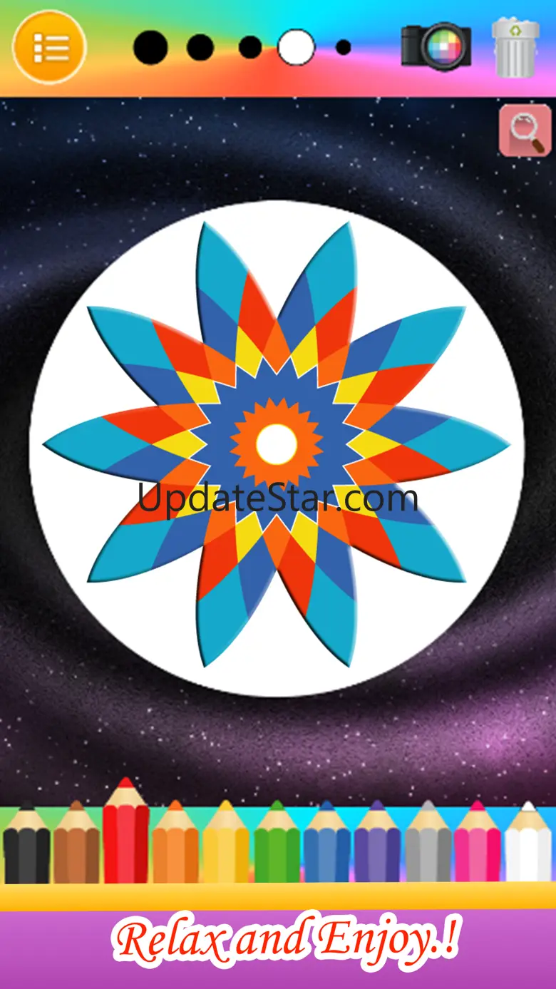Flower Mandala Therapy Coloring Book Drawing Pages 1.0