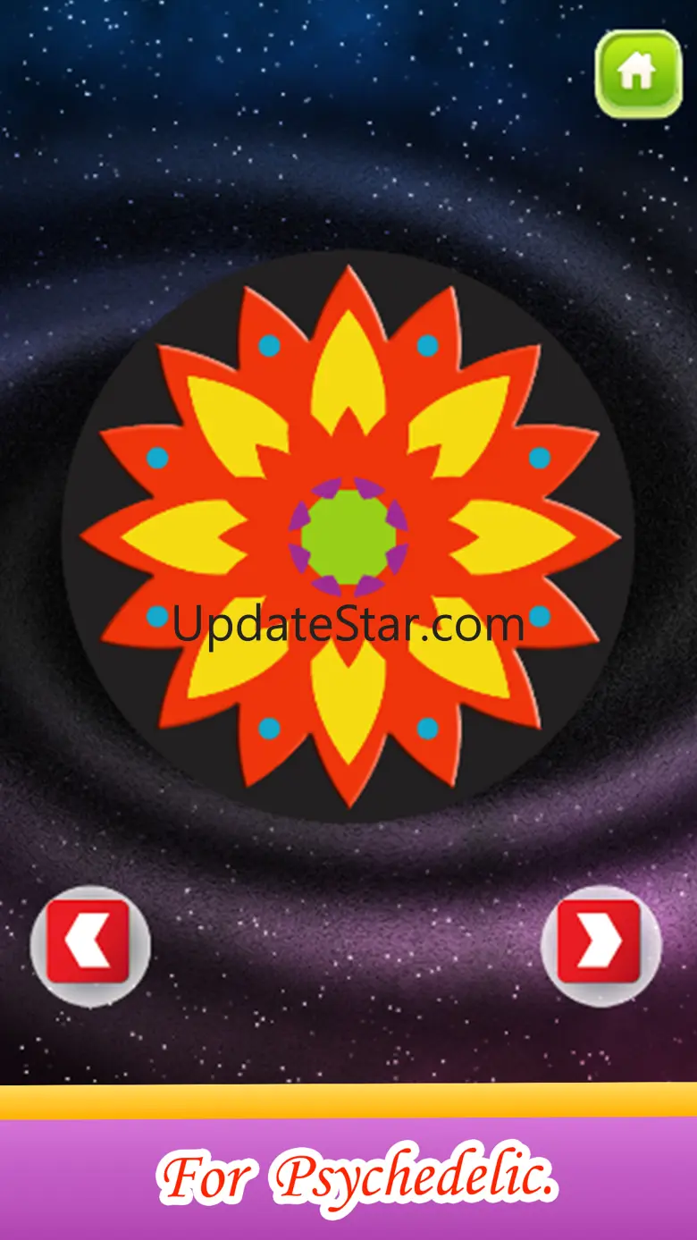 Flower Mandala Therapy Coloring Book Drawing Pages 1.0
