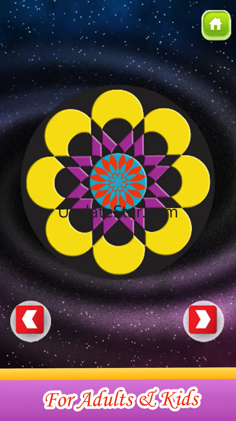 Flower Mandala Therapy Coloring Book Drawing Pages 1.0