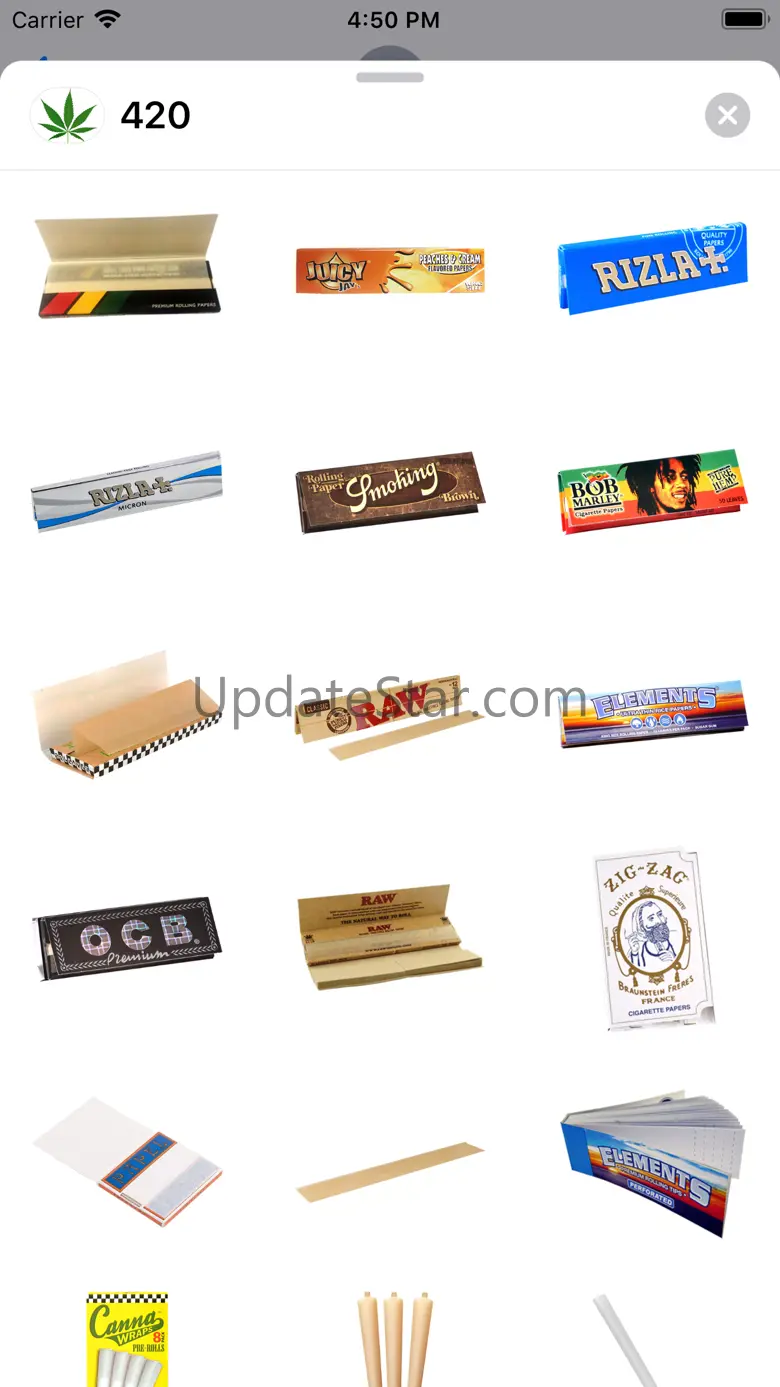 420 Leafs Stickers 1.2
