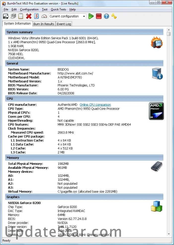 BurnInTest Standard 8.1.1012