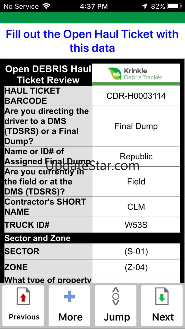 Krinkle Debris Tracker 8.1.10.10