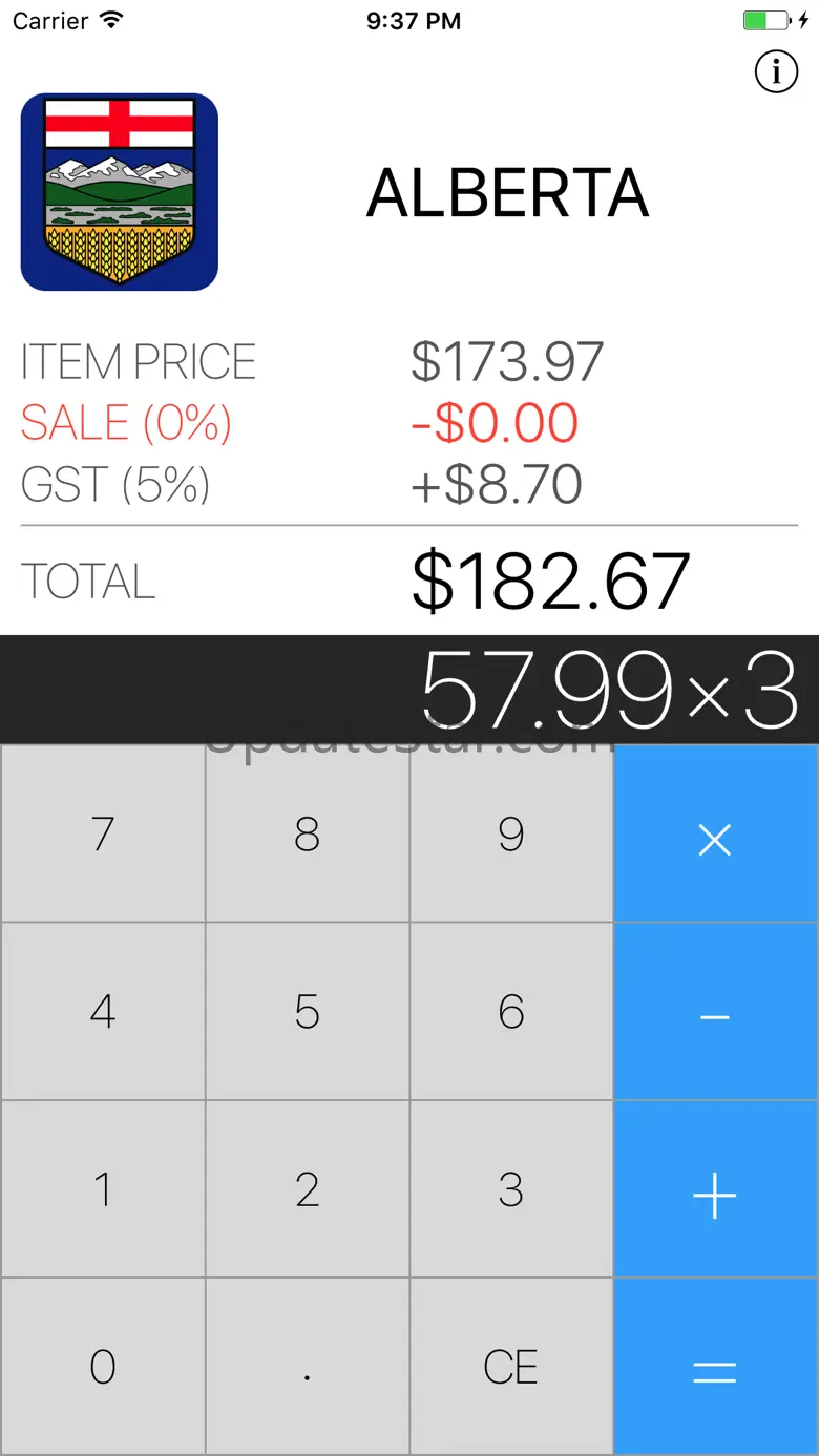 Sales Tax Calculator - Canada 1.0