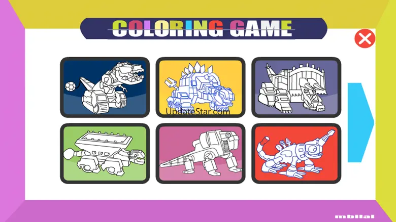 Dino Robot Coloring Book 2.2
