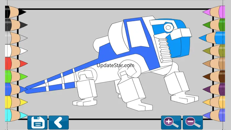 Dino Robot Coloring Book 2.2