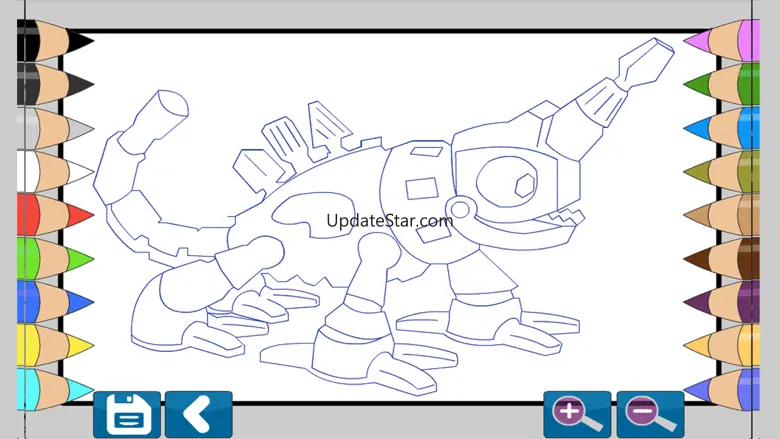 Dino Robot Coloring Book 2.2