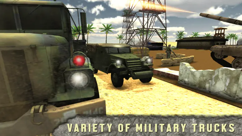 Military Truck Drive War Zone 1.0
