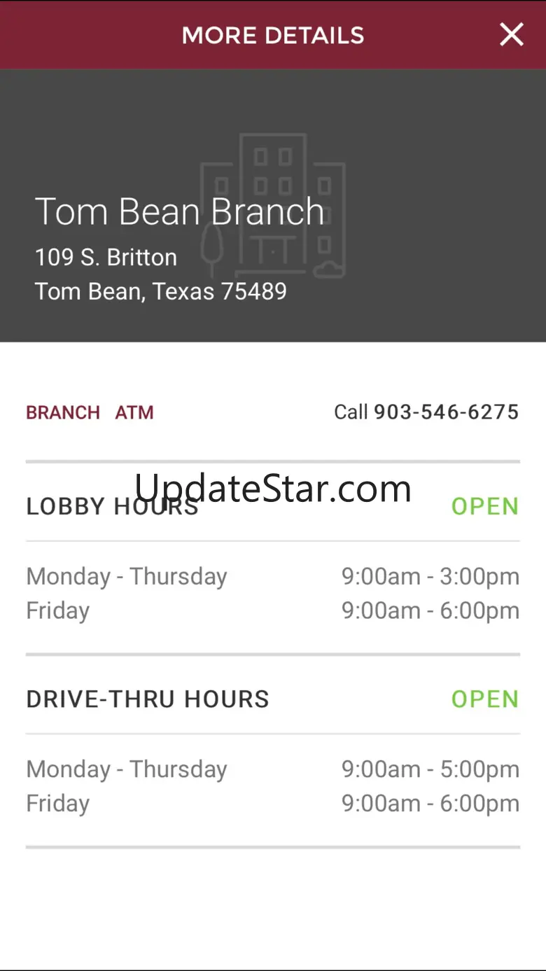 First Natl. Bank – Tom Bean 25.6.0