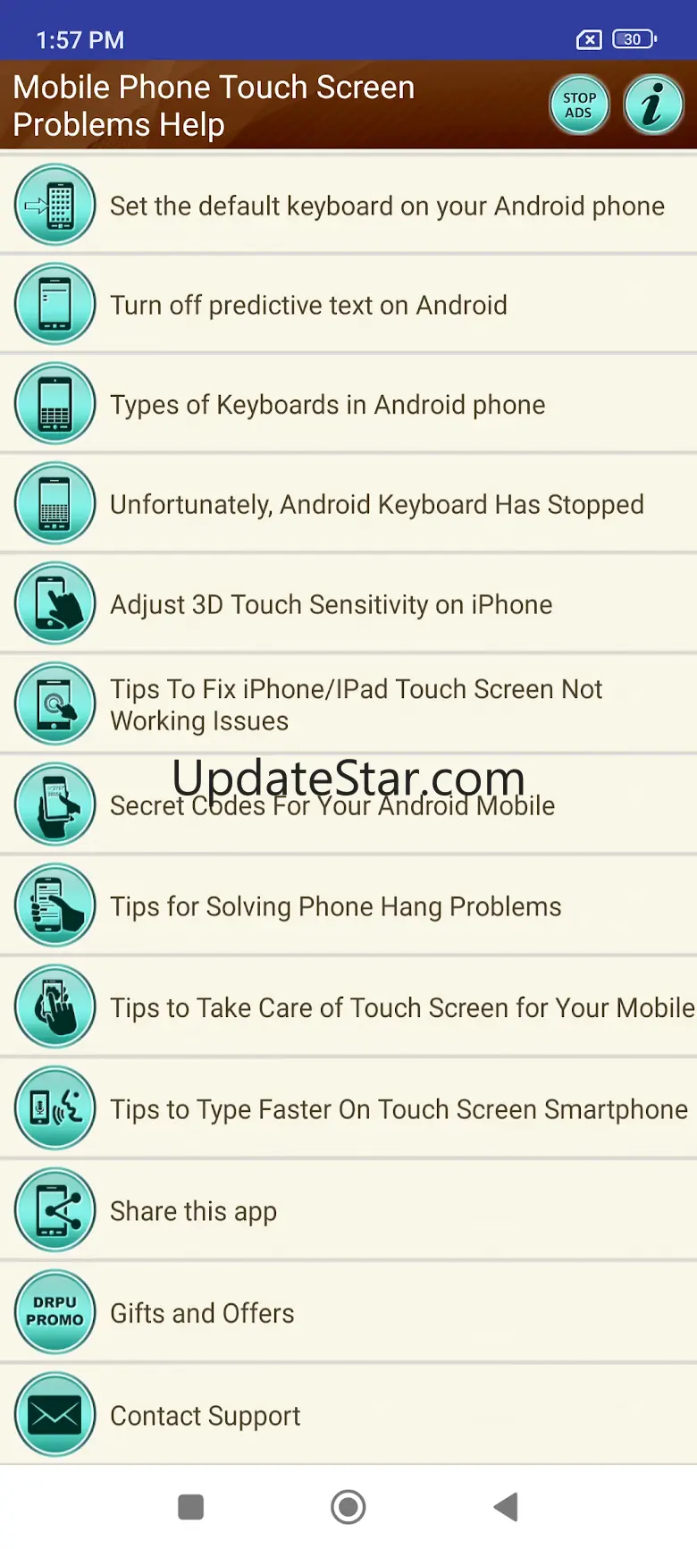 Touch Screen Problem Help Tips 2.7