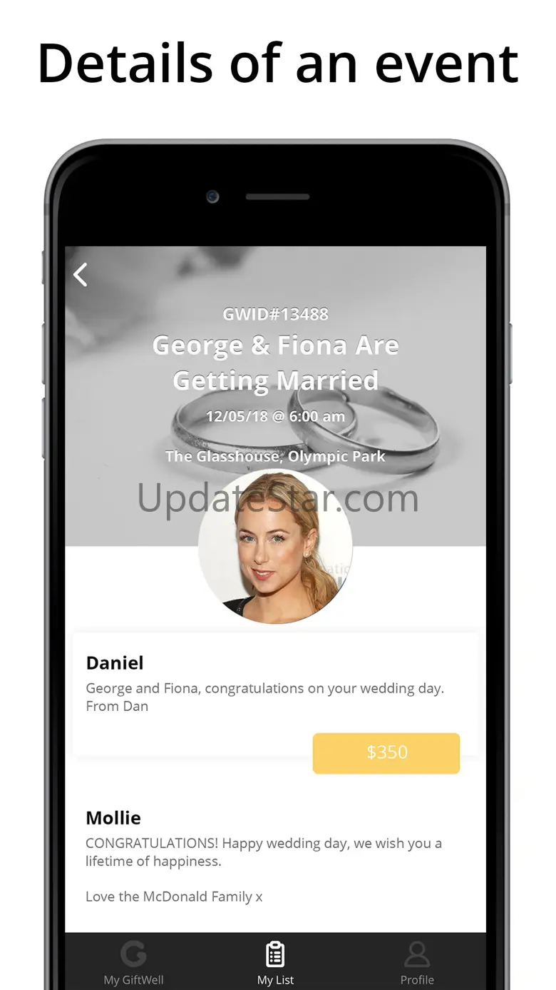 GiftWell Weddings, Engagements 1.3.6