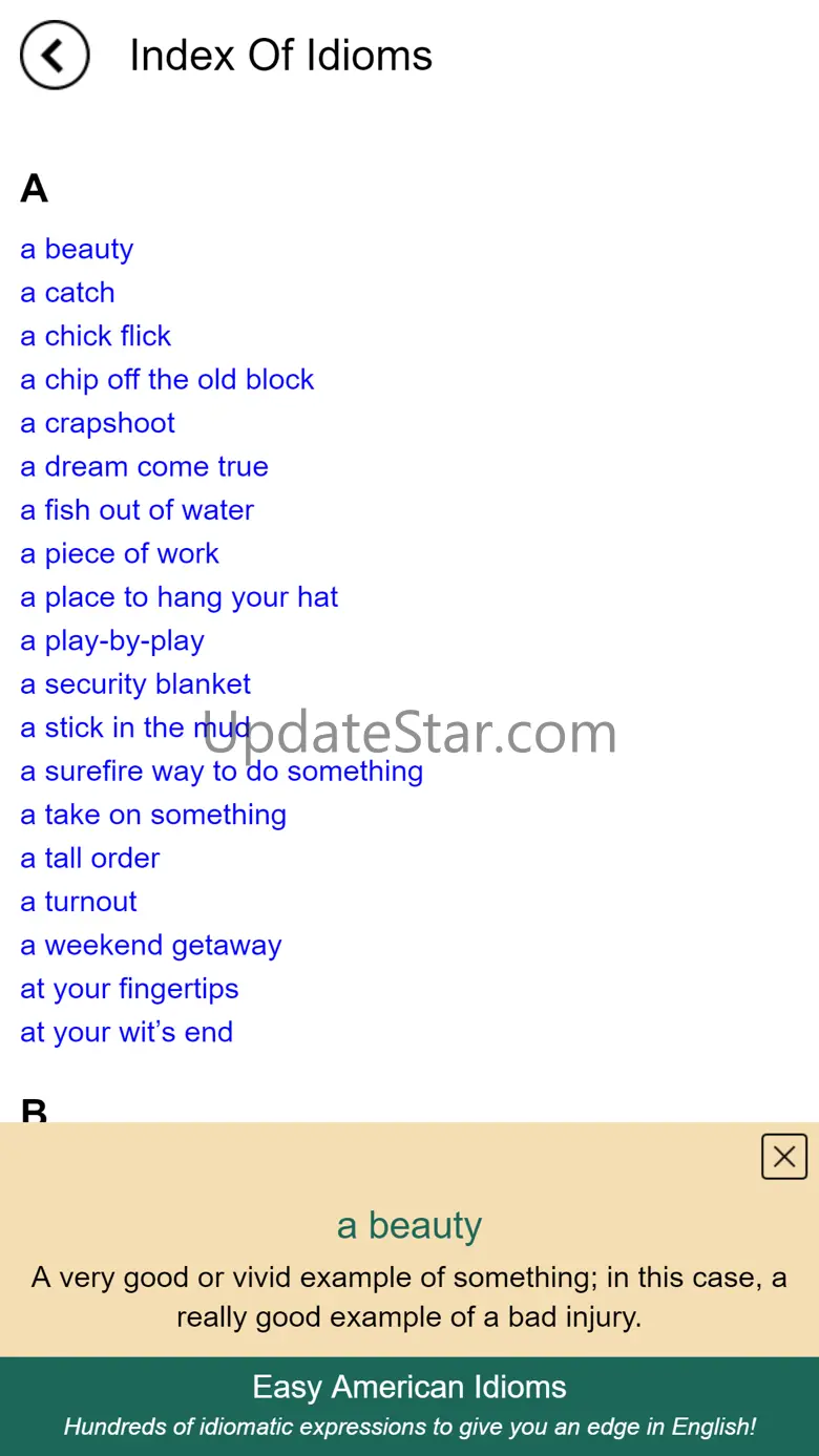 Easy American Idioms 1.6