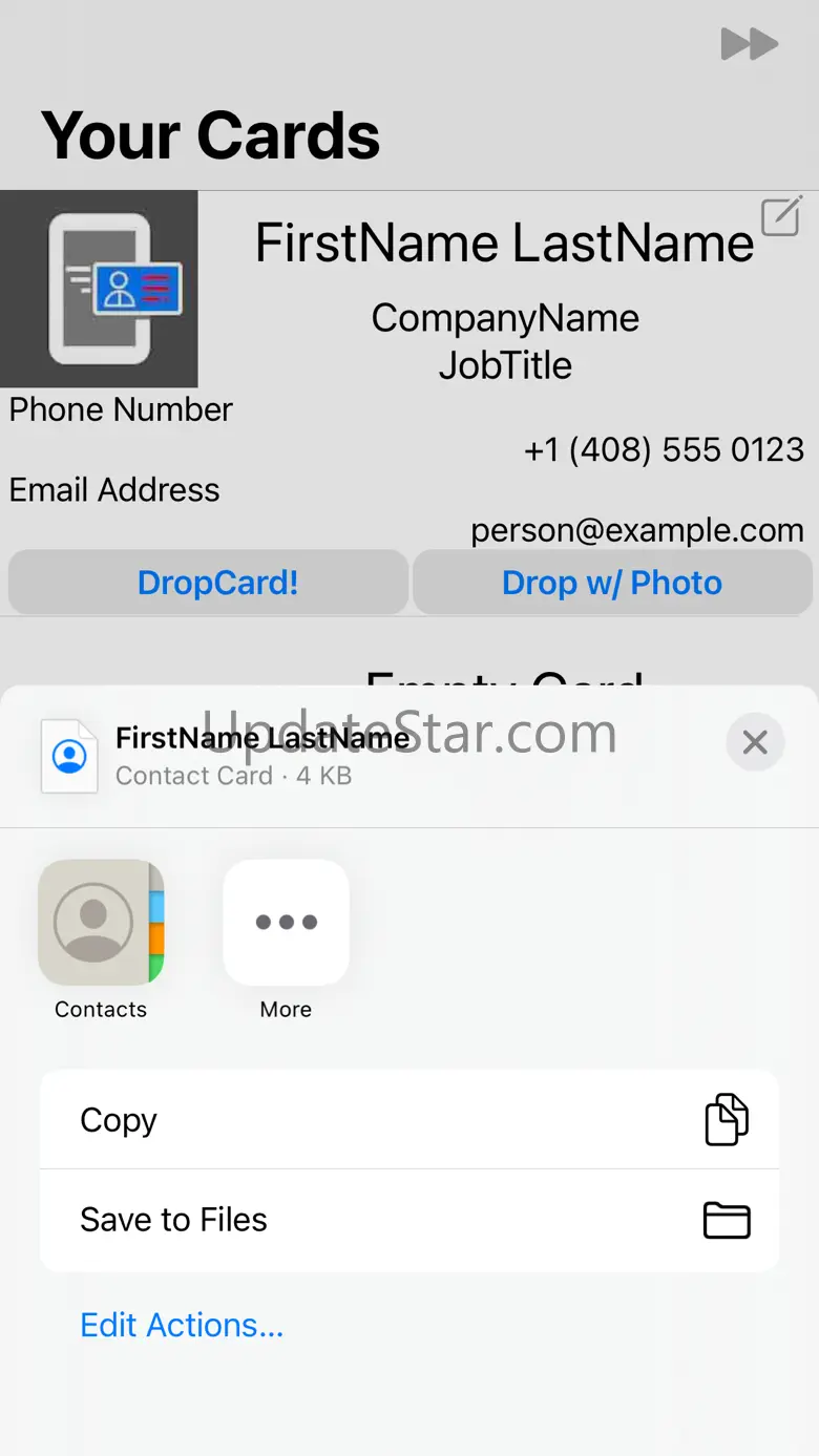 DropCard - an ebusiness card 2.0.10