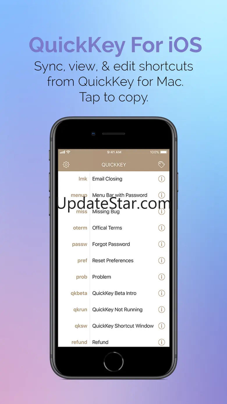 QuickKey - Text Expansion 1.0