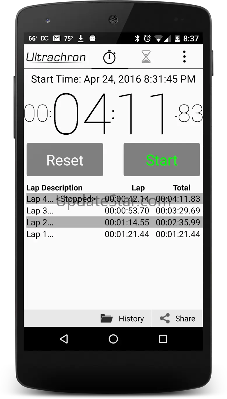 Ultrachron Stopwatch & Timer 2.21