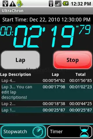 Ultrachron Stopwatch & Timer 2.21