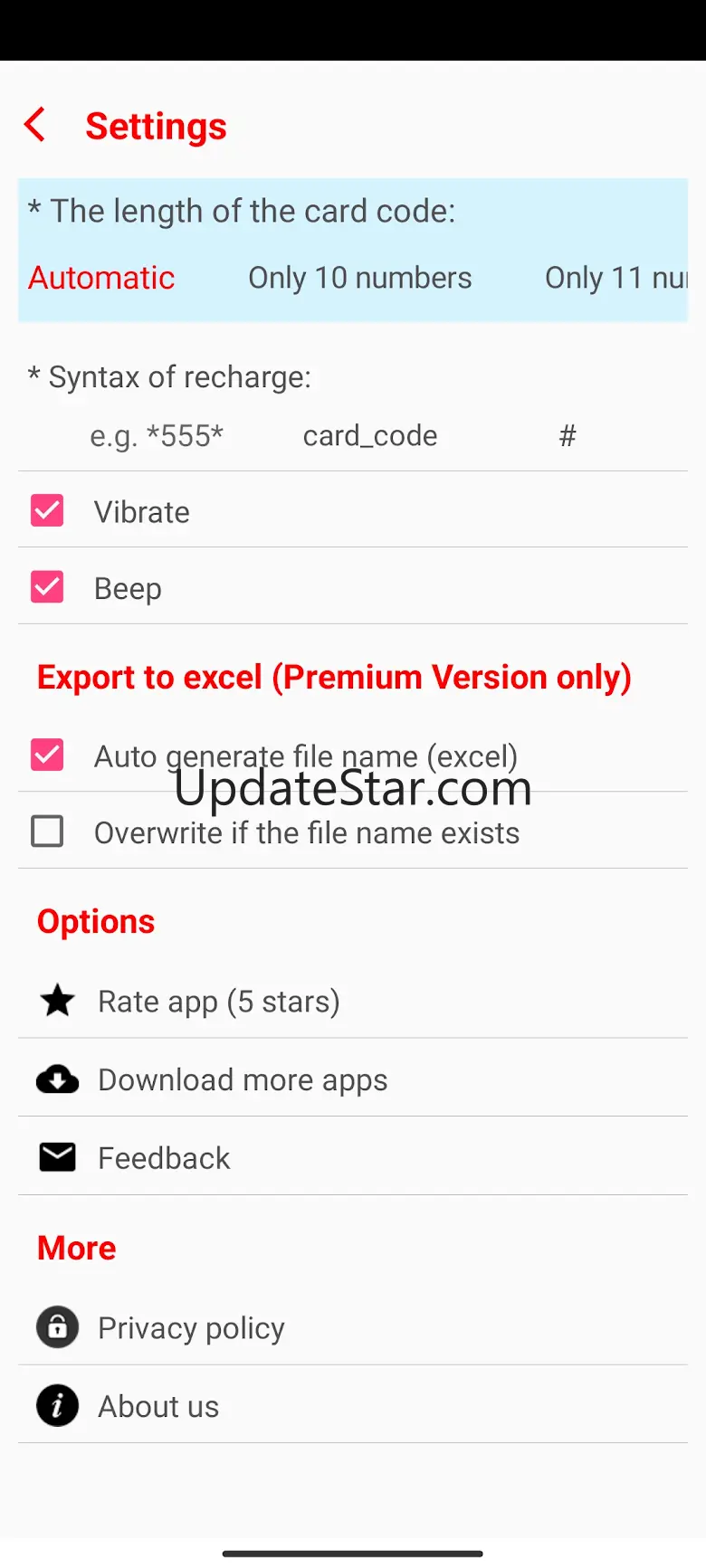 Kscan: Recharge Card Scanner 2.1.1