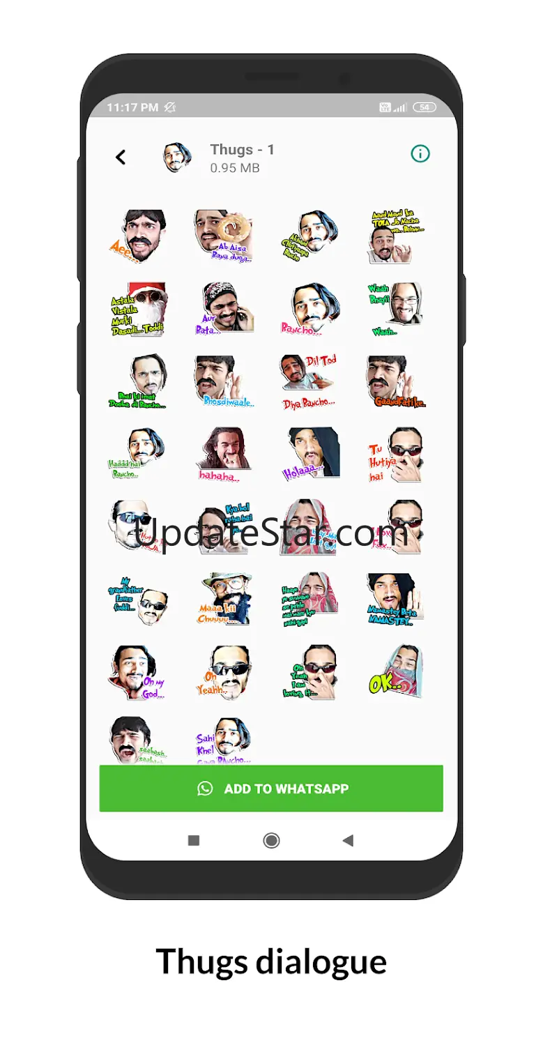 Hindi Sticker: Text WAStickers 10