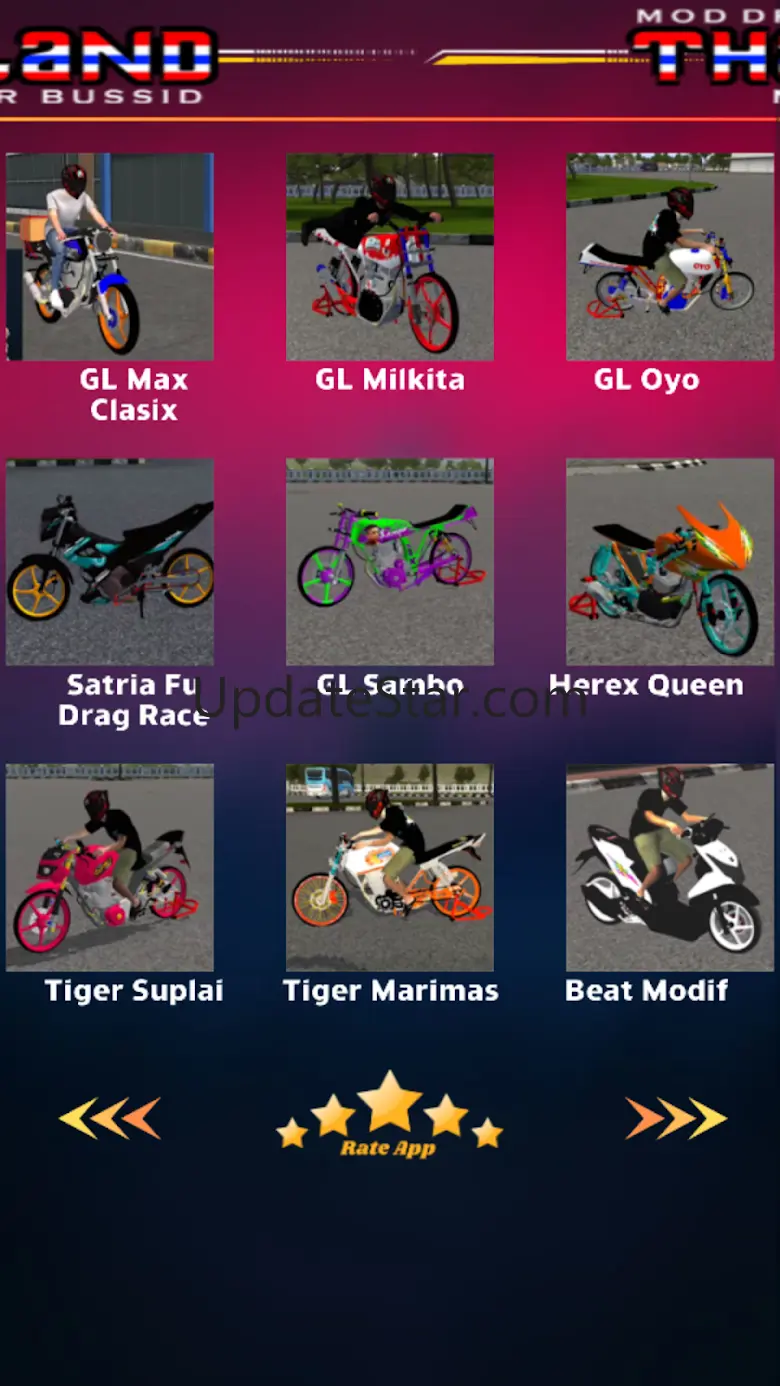 Mod Drag Thailand Motor Bussid 1.4