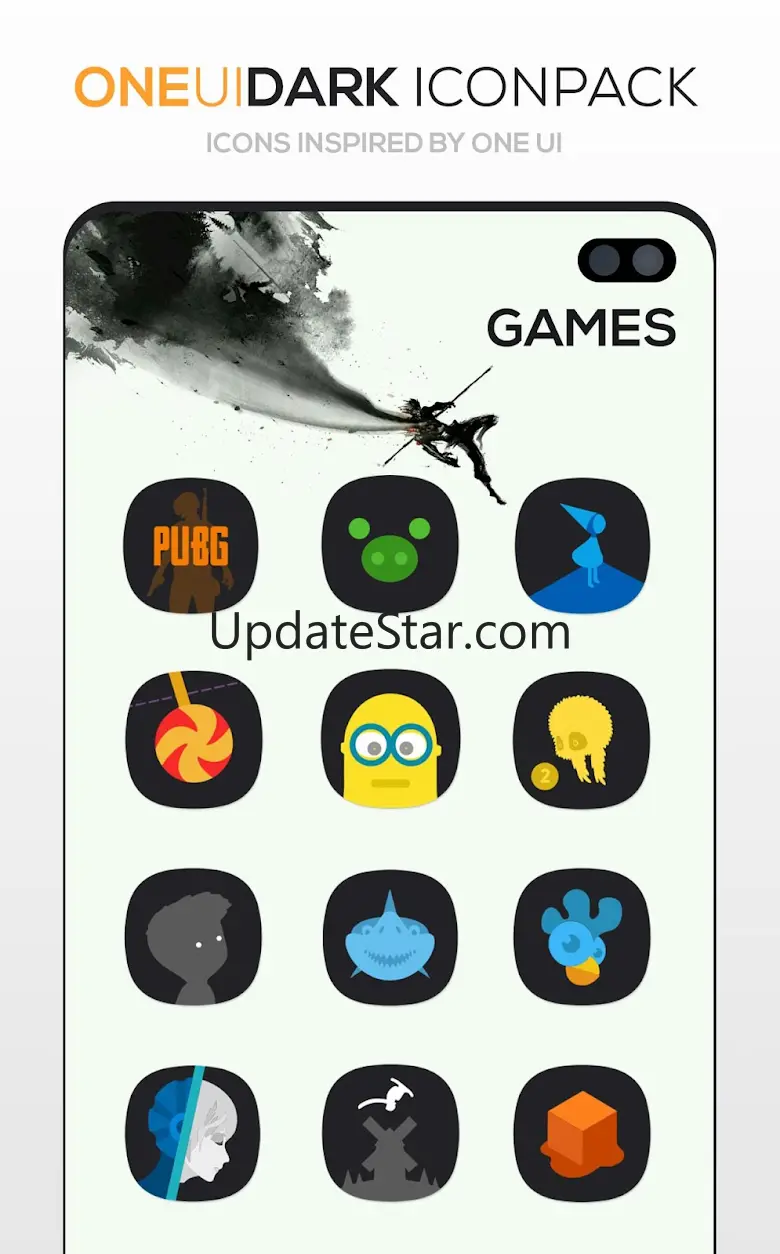 ONE UI DARK Icon Pack 5.11