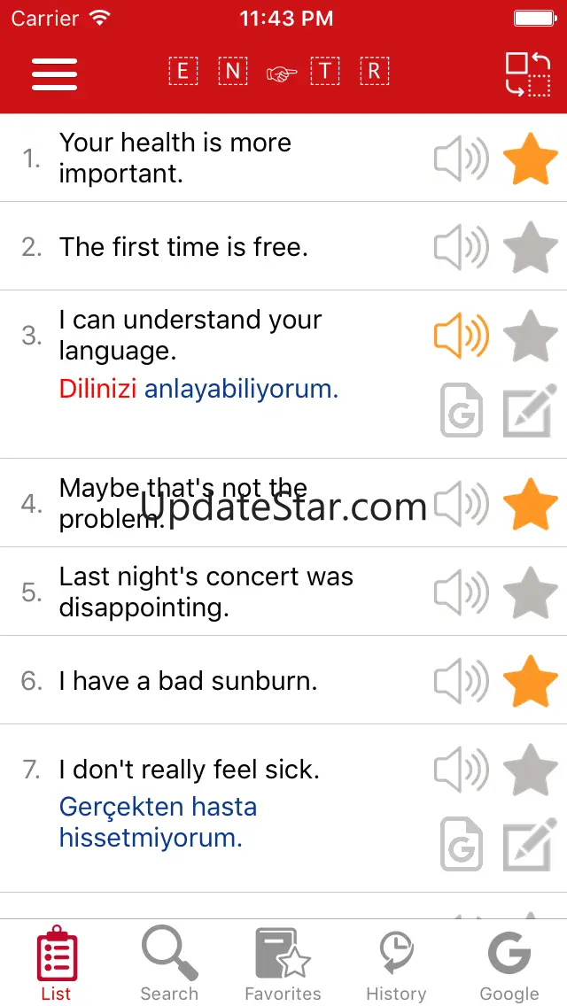 English - Turkish Common Phrases 1.1