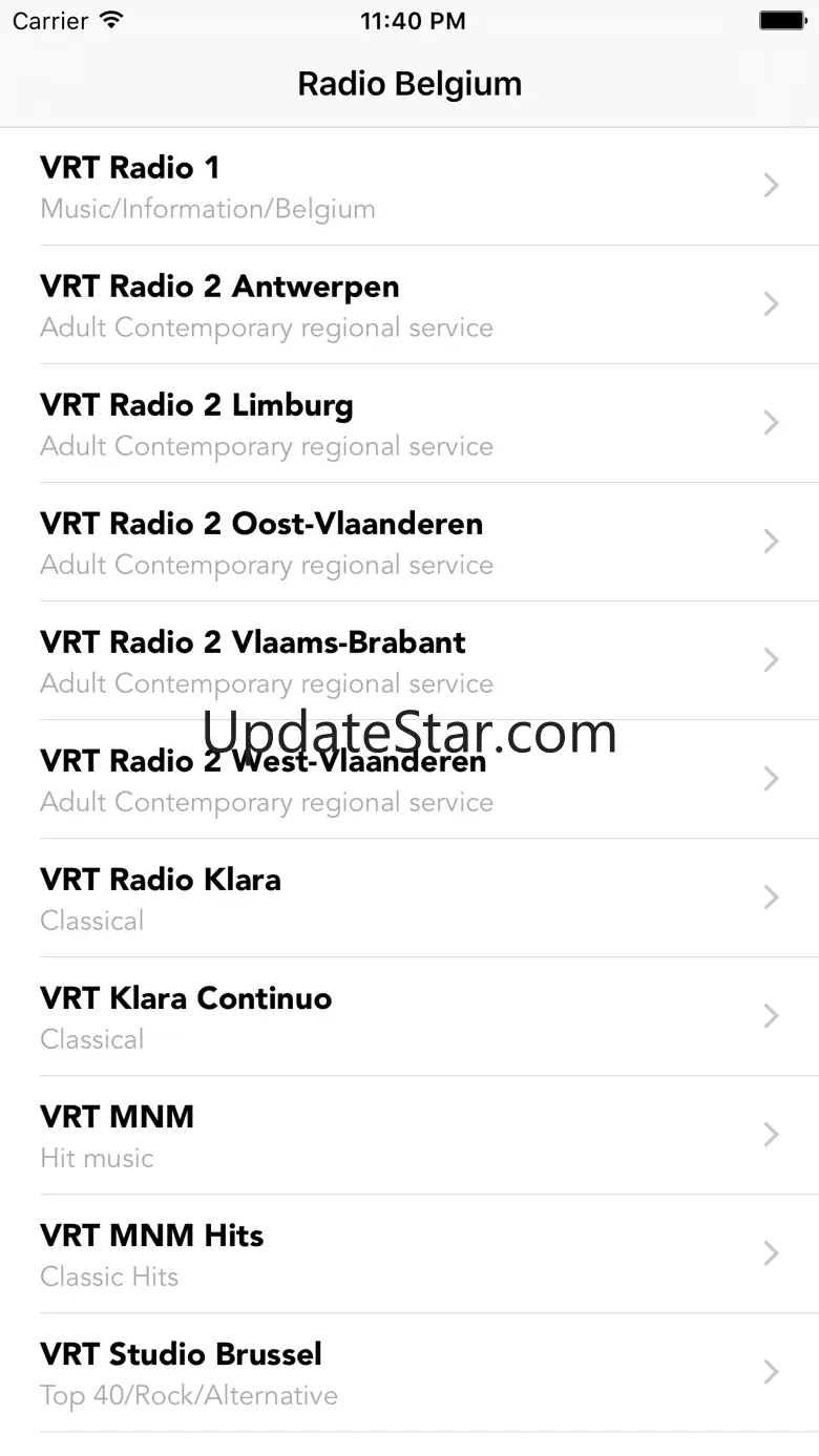 Radios Belgique - Belgium Online belgie FM 1.0