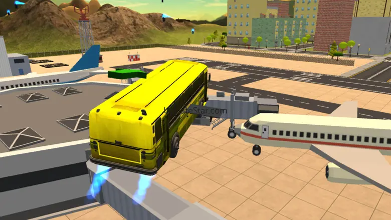 Flying Bus Driving Simulator - Racing Jet Bus Airborne Fever 2.0