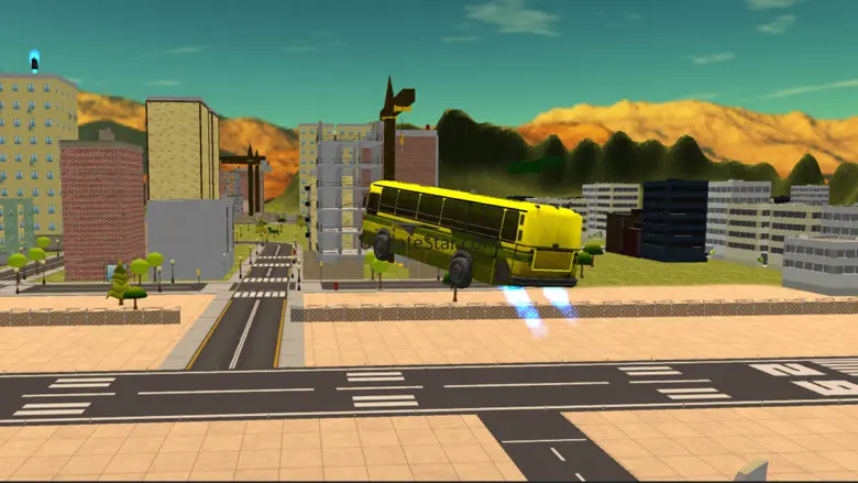 Flying Bus Driving Simulator - Racing Jet Bus Airborne Fever 2.0