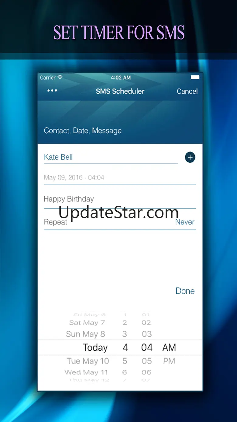 Sms Sender : Never Forget To Send Sms Text Ever 1.0