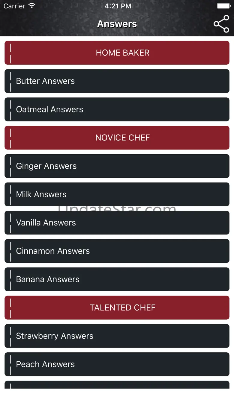 Cheats for Word Cookies - All Level Answers 1.0