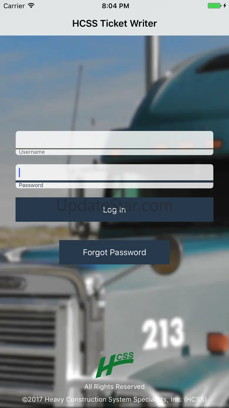 HCSS Ticket Writer: Log trucks 2020.1.0