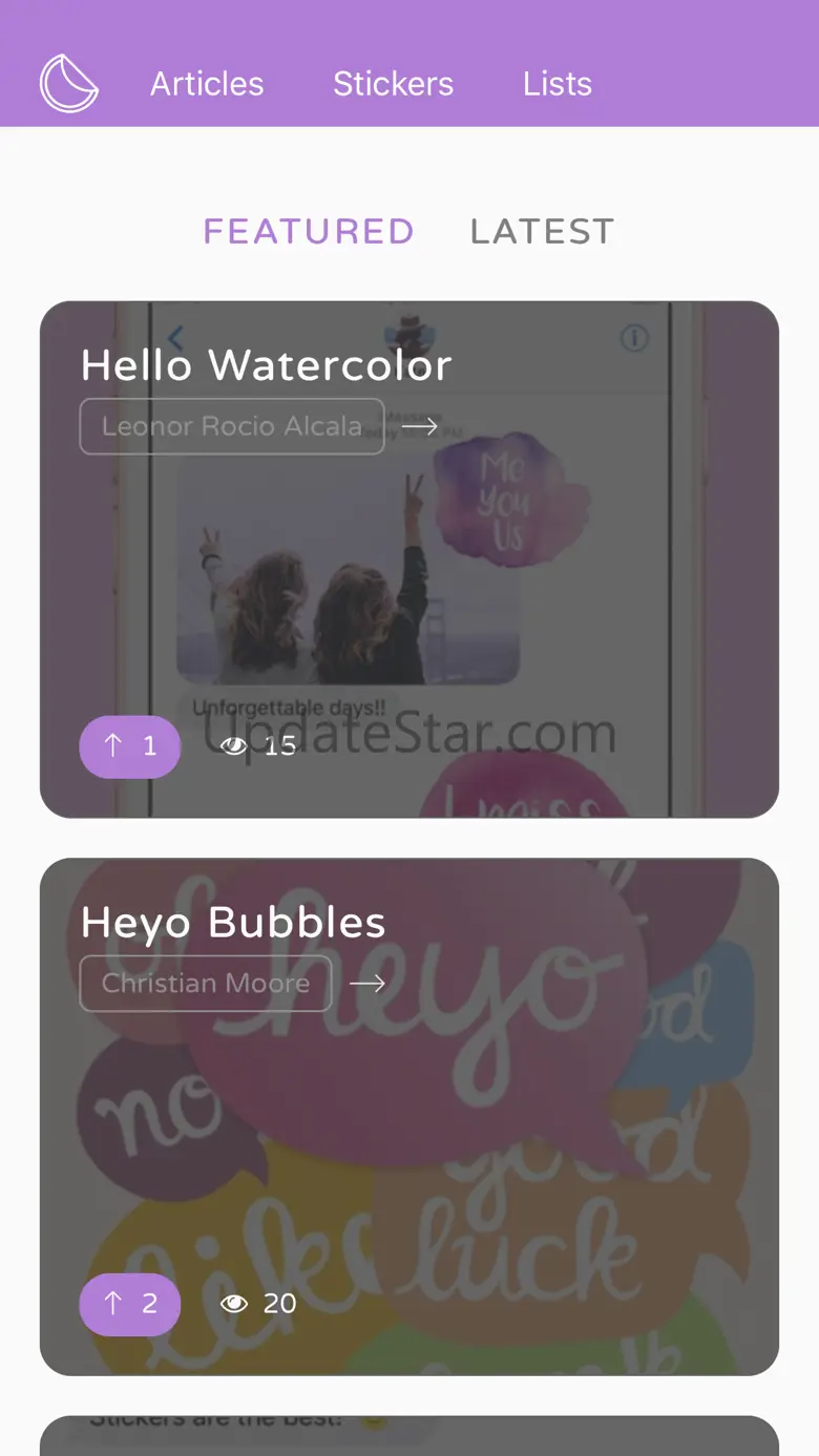 Sticker List 1.0.1