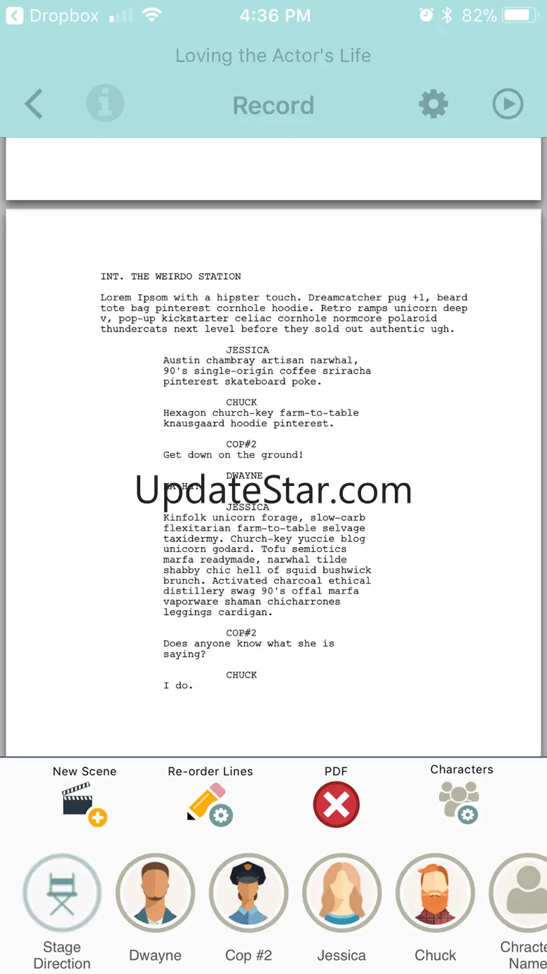 The Actor's Lines 1.8.4