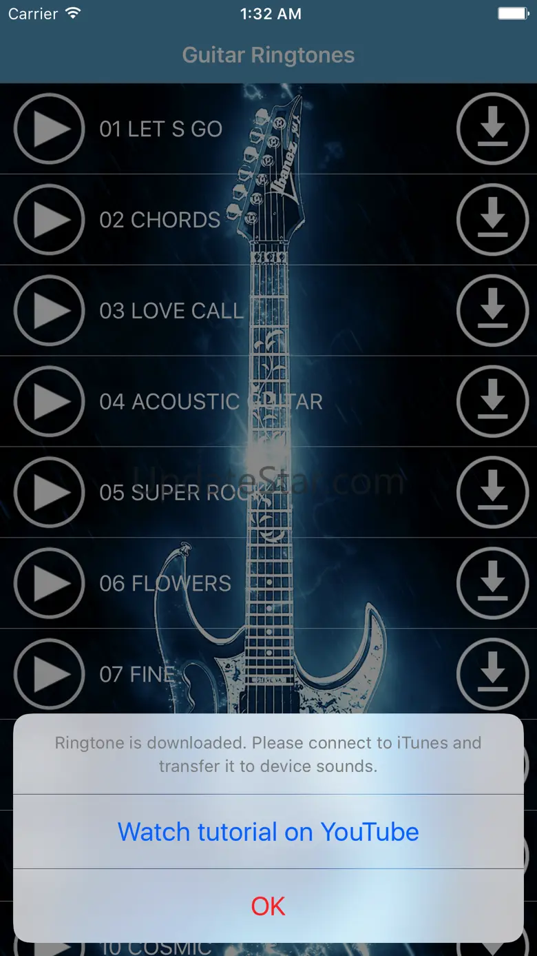 Guitar Ringtones - Greatest Melodies & Sounds 1.0