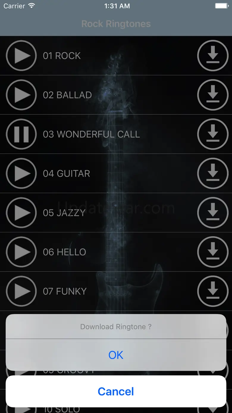 Rock Ringtones - Popular Music, Melodies & Sounds 1.0