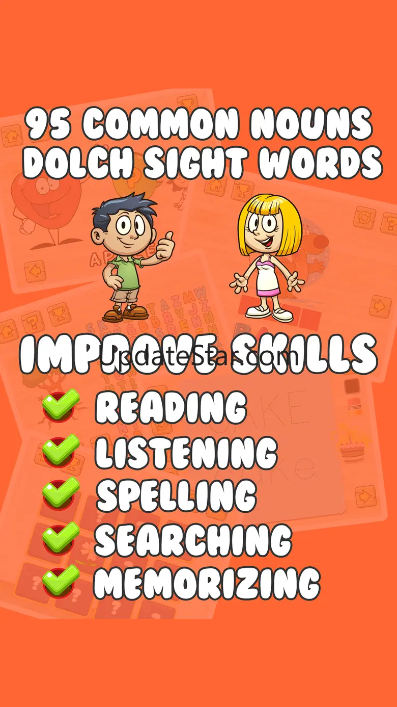 95 Dolch Sight Word Noun Games 1.0