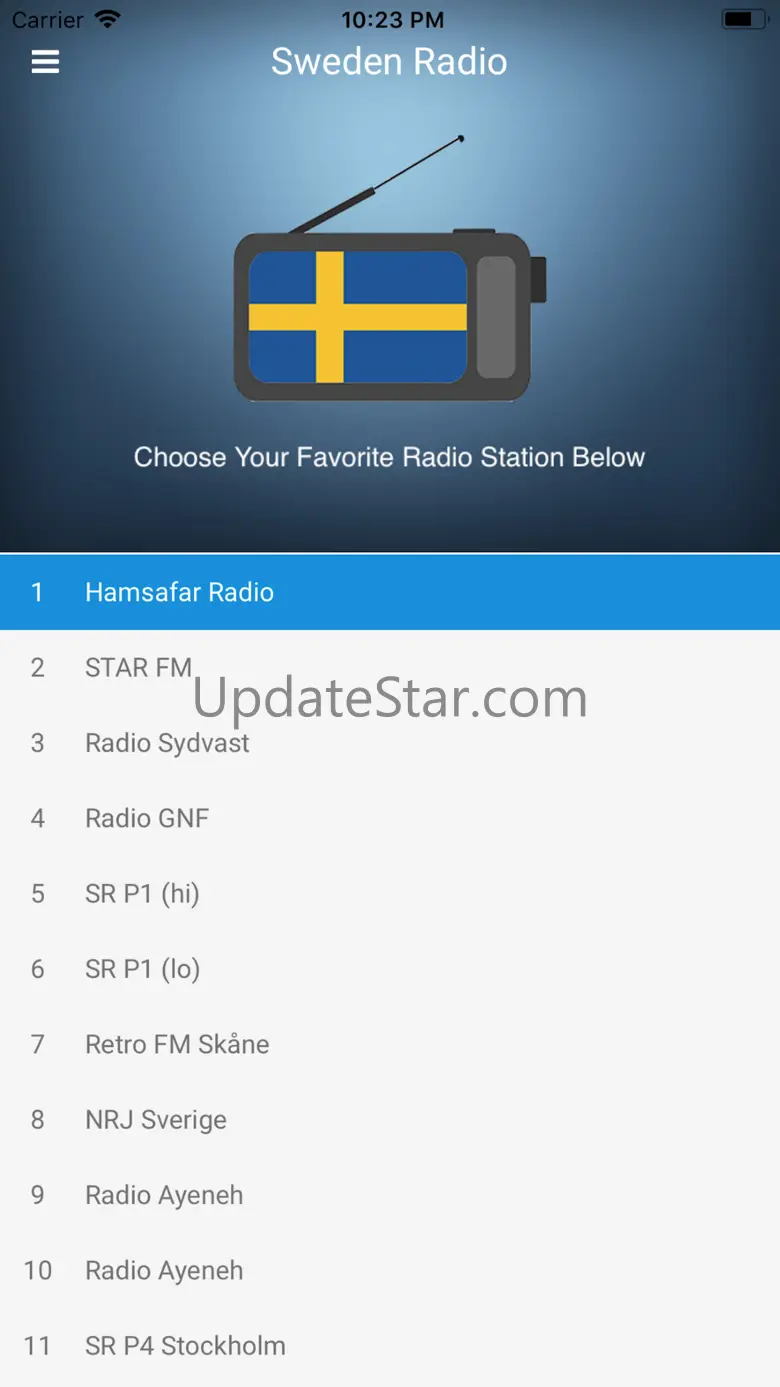 Sweden Radio Station: Swedish 1.0