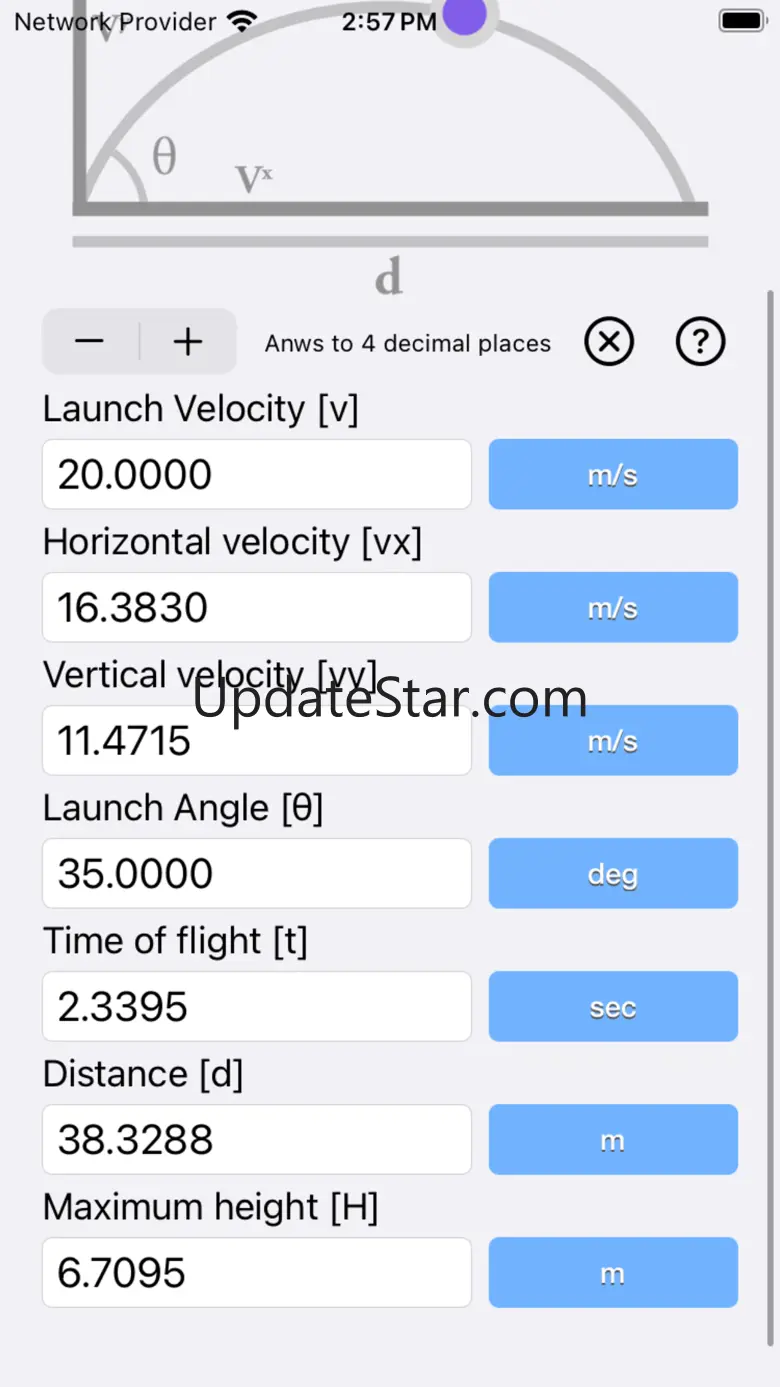 Projectile Motion Calc 1.2