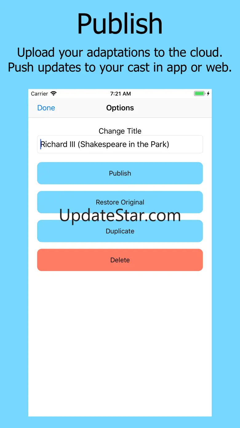 The Shakespeare App 1.0