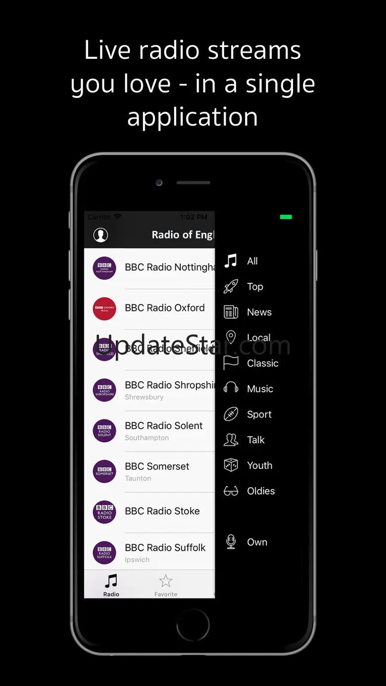 Radio of England (radio of UK) 1.0