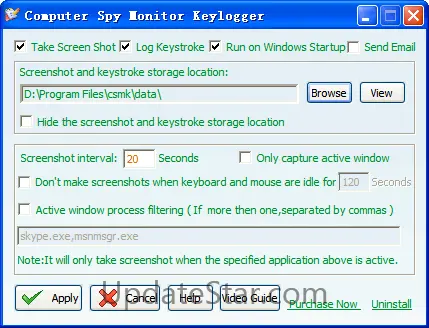 Computer Spy Monitor Keylogger 3.4