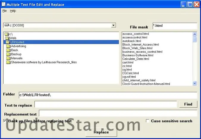 Multiple Text File Edit and Replace 1.1.1
