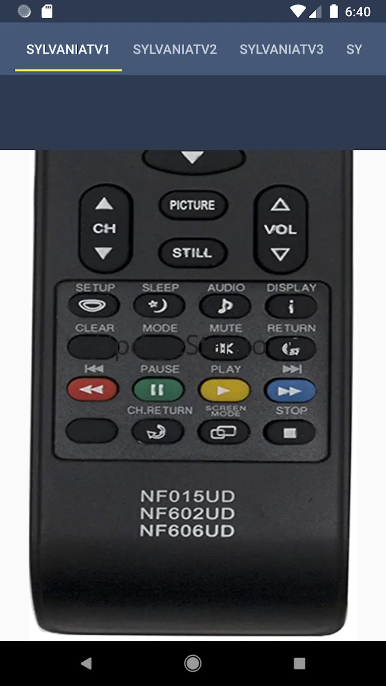Sylvania TV Remote 10.0
