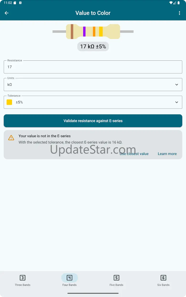 Resistor Color Code Calculator